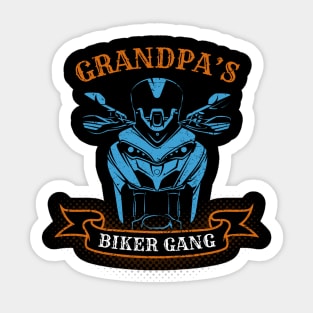 Grandpa's Biker Gang Father's Day Sticker